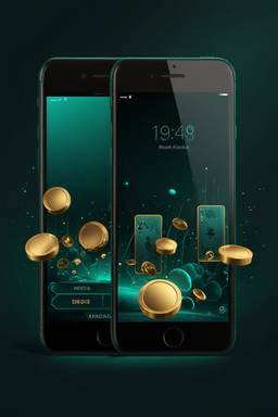 Smartphone mit Casino-App